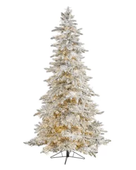 Nearly Natural Artificial Fir Christmas Tree with Lights