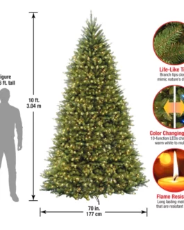 National Tree Co. Dunhill Artificial Fir Christmas Tree with Lights