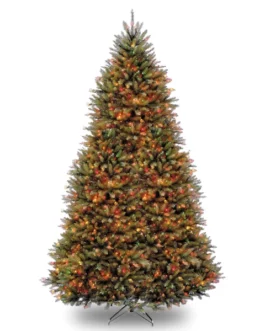 National Tree Co. Dunhill Fir 7.5′ Green Artificial Christmas Tree with 750 LED Lights