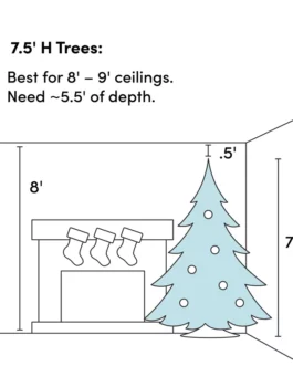 Vickerman Utica Flocked Fir Artificial Christmas Tree