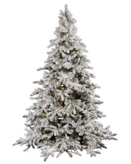 Vickerman Utica Flocked Fir Artificial Christmas Tree